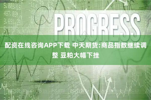 配资在线咨询APP下载 中天期货:商品指数继续调整 豆粕大幅下挫