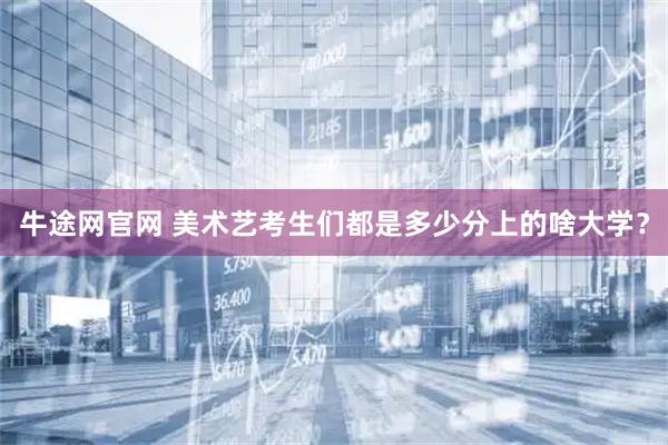 牛途网官网 美术艺考生们都是多少分上的啥大学？