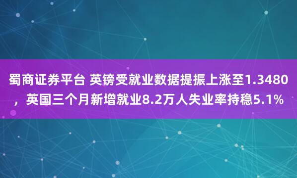 蜀商证券平台 英镑受就业数据提振上涨至1.3480，英国三个月新增就业8.2万人失业率持稳5.1%